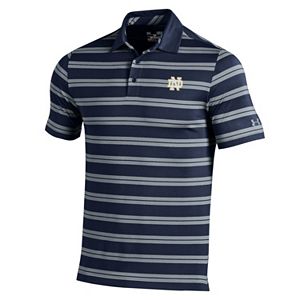 Men's Under Armour Notre Dame Fighting Irish Striped Performance Polo