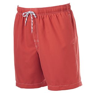 Big & Tall Croft & Barrow® Solid Microfiber Volley Swim Trunks