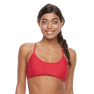Mix and Match Solid Macrame Bralette Swim Top