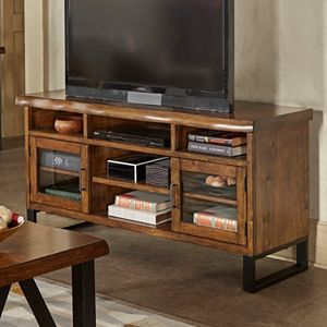 HomeVance Ackerly Mixed Media Rustic TV Stand