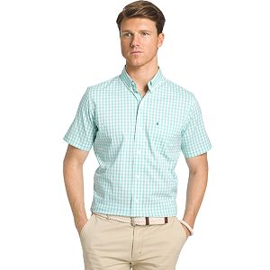 Men's IZOD Advantage Gingham Button-Down Shirt