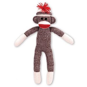 Schylling Sock Monkey Stuffed Animal