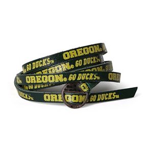 Adult Oregon Ducks Leather Wrap Bracelet