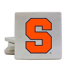 Syracuse Orange 4-Piece Marble Coaster Set