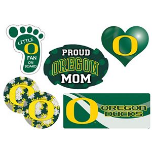 Oregon Ducks Proud Mom 6-Piece Decal Set