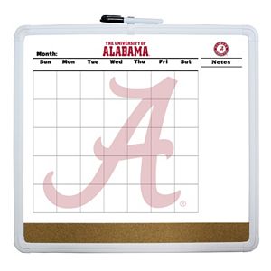 Alabama Crimson Tide Dry Erase Cork Board Calendar
