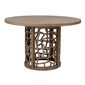 INK+IVY Crackle Round Dining Table