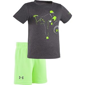 Baby Boy Under Armour Pitcher Tee & Mesh Shorts Set