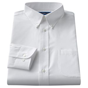 Big & Tall Croft & Barrow® Classic-Fit Solid Broadcloth Button-Down Collar Dress Shirt