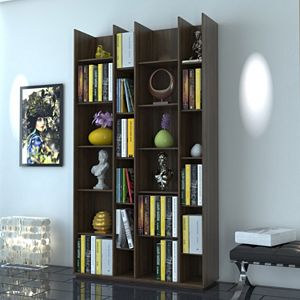Capri 20-Shelf Modern Bookshelf