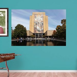 Notre Dame Fighting Irish Hesburgh Library Mural Wall Decal by Fathead