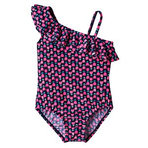 Girls 4-6x OshKosh B'gosh® Tulip Print Asymmetrical One-Piece Swimsuit