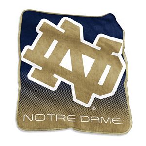 Logo Brand Notre Dame Fighting Irish Raschel Throw Blanket