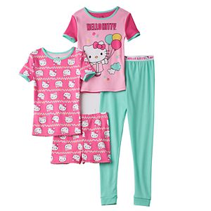 Girls 4-10 Hello Kitty® 4-pc. Balloon Pajama Set