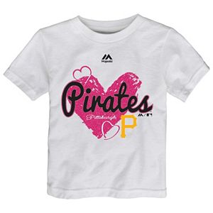 Toddler Majestic Pittsburgh Pirates Heart Tee
