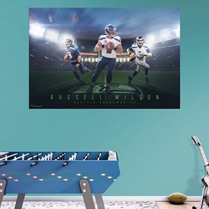 Seattle Seahawks Russell Wilson Montage Mural Wall Decal by Fathead