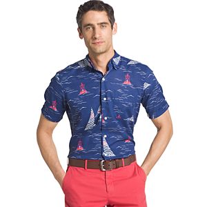 Men's IZOD Classic-Fit Chambray Woven Button-Down Shirt