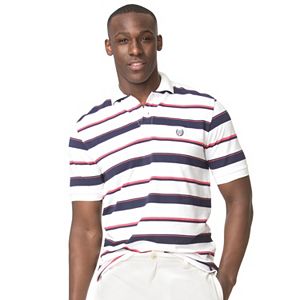 Men's Chaps Classic-Fit Striped Stretch Pique Polo