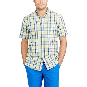 Men's Chaps Classic-Fit Plaid Poplin Easy-Care Button-Down Shirt