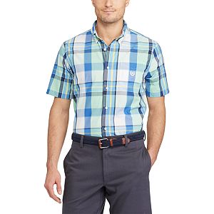 Men's Chaps Classic-Fit Plaid Easy-Care Button-Down Shirt