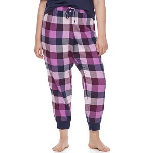 Juniors' Plus Size SO® Pajamas: Naptime Squad Flannel Jogger Pants