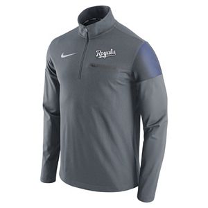 Men's Nike Kansas City Royals Elite Half-Zip Pullover