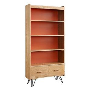 Linon Perry 2-Drawer Bookshelf