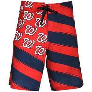 Men's Washington Nationals Diagonal Flag Boardshorts