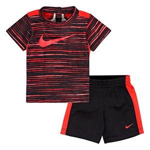 Baby Boy Nike Predator Print Tee & Shorts Set