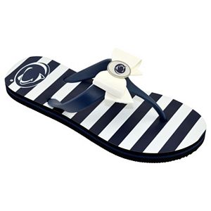 Women's College Edition Penn State Nittany Lions Bow Flip-Flops