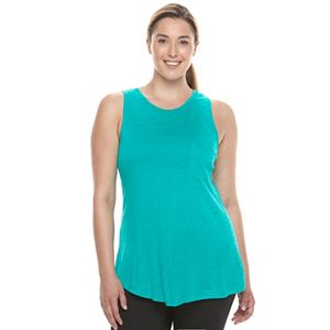 Plus Size Tek Gear® High-Neck Pocket Tank