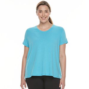 Plus Size Tek Gear® Layered Split-Back Tee