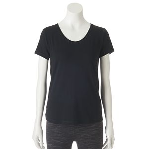 Petite Tek Gear® Layered Split-Back Tee