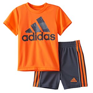 Baby Boy adidas Graphic Tee & Shorts Set