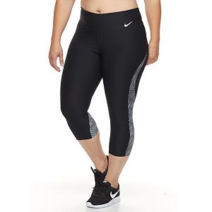 Plus Size Nike Power Training Capri Leggings