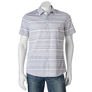 Men's Apt. 9® Patterned Slim-Fit Stretch Button-Down Shirt