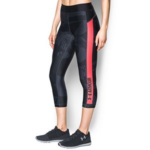 Women's Under Armour Printed Performance Capri Leggings