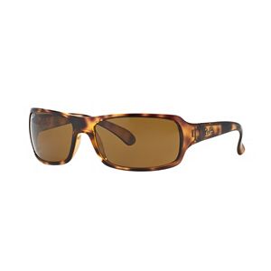 Ray-Ban Highstreet RB4075 61mm Rectangle Polarized Sunglasses