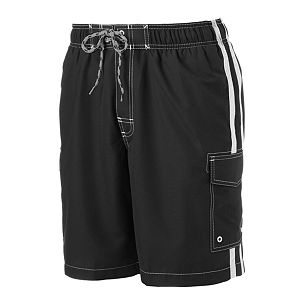 Big & Tall SONOMA Goods for Life™ Side-Striped Microfiber Swim Trunks