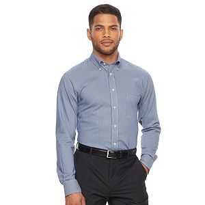 Men’s Chaps Regular Fit Comfort Stretch Button-Down Collar Dress Shirt