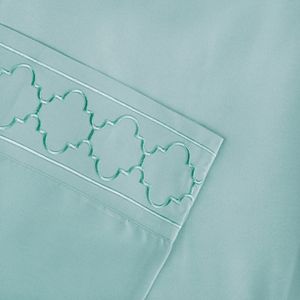 Madison Park Fretwork Embroidered Sheet Set