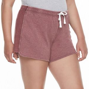 Juniors' Plus Size SO® French Terry Lounge Shorts