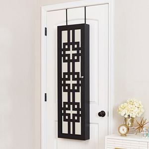 InnerSpace Luxury Products Wall & Over-The-Door Mirror Jewelry Armoire