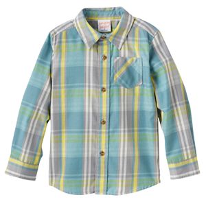 Baby Boy Jumping Beans® Plaid Flannel Long Sleeve Shirt