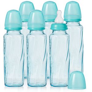 Evenflo Feeding 6-pk. 8-oz. Vented + Tinted Glass Bottles