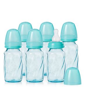 Evenflo Feeding 6-pk. 4-oz. Vented + Tinted Glass Bottles