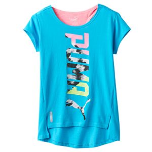 Girls 7-16 PUMA Logo Hi-Low Tee