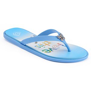 love this life Butterfly Flip Flops
