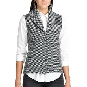 Petite Chaps Checked Sweater Vest