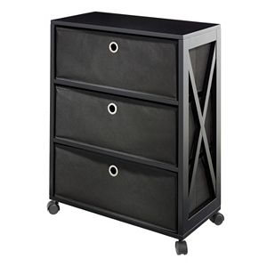 Simple By Design 3-Drawer Rolling Storage Tower